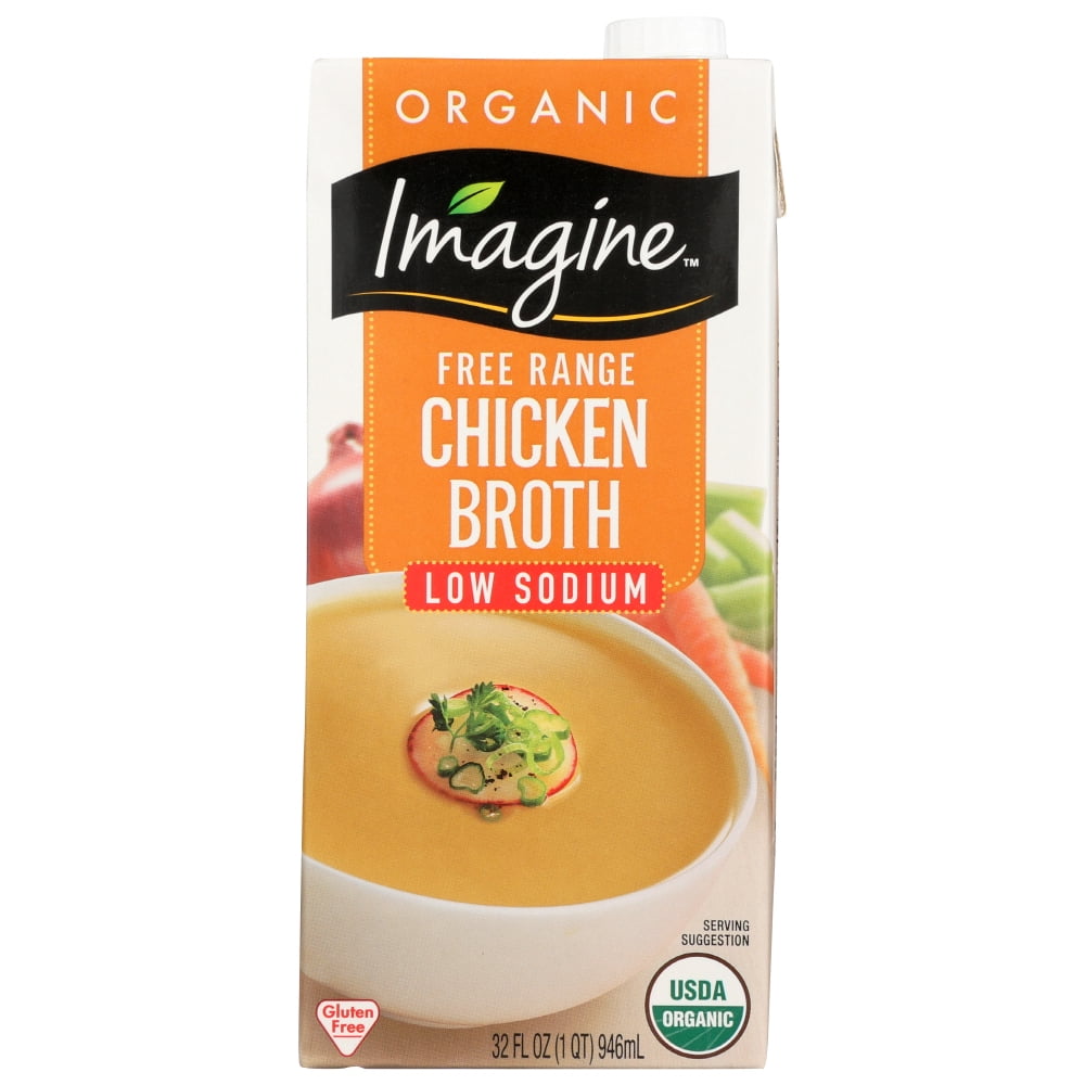 Imagine Foods Broth, Chicken Low Sodium Organic, 32 Fl. Oz.
