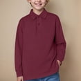 thumbnail image 2 of 11-12T Tween Boys Dressy Shirts Long Sleeve Button Up Oxford Shirts 18Months to 17 Years Casual Solid Color School Uniform Kids Tops, 2 of 5