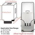 thumbnail image 4 of Luggage Protector Cover,Artrylin 26 Inch Luggage Travel Suitcase Wrap,PVC Water-Proof Luggage Case Cover for Wheeled Luggage,Clear Luggage Cover, 4 of 9