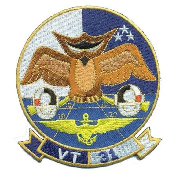 VT-31 Wise Owls Squadron Patch – Plastic Backing