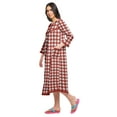 thumbnail image 2 of Moomaya Nightwear For Women Printed 3/4th Sleeve Cotton Knee Length Sleepwear, 2 of 6