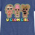 thumbnail image 3 of LOL Surprise! Dolls - U Glow Girl - Girl Group - Toddler & Youth Girls Short Sleeve Graphic T-Shirt, 3 of 5