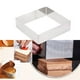 thumbnail image 4 of WORGEOUS Molde cuadrado para mousse de acero inoxidable para tartas, cortador de mousse, molde para tartas, anillo para postres, molde para pasteles, herramienta para hornear (plata de 10 pulgadas), 4 of 8