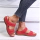 thumbnail image 5 of Sandalias y pantuflas de talla grande con tacón Qedge y plataforma informal para mujer Wmkox8yii  ytu1518, 5 of 7