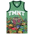 thumbnail image 3 of Teenage Mutant Ninja Turtles Boys Basketball Jersey Shirt and Shorts Clothing Set- Little and Big Boys Sizes 4-20, Moss Green, 6-7, 3 of 8