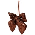 thumbnail image 4 of Northlight Shimmering Sequin Bow Christmas Hanging Ornament - 6" - Red, 4 of 5