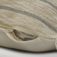 thumbnail image 5 of Ox Bay 20" x 20" Tan/ Grey Stripe Jute Blend Pillow Cover, 5 of 9