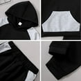 thumbnail image 3 of Tiijoy Big Boys Outfits Colorblock Long Sleeve Hoodie and Pants Tracksuit, Sizes 9-10, 3 of 7