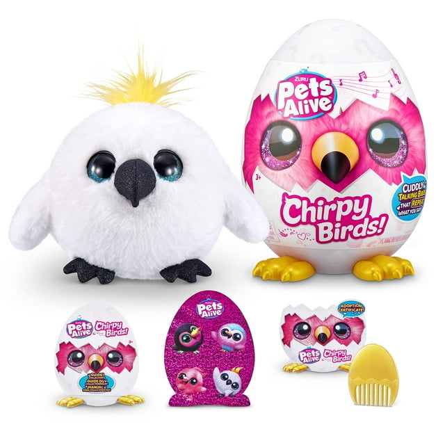 Cacatúa blanca Electronic Pet Pets Alive Chirpy Birds