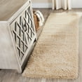thumbnail image 4 of SAFAVIEH Reno Deacon Solid Polyester Shag Area Rug, Light Beige, 5'1" x 7'6", 4 of 12