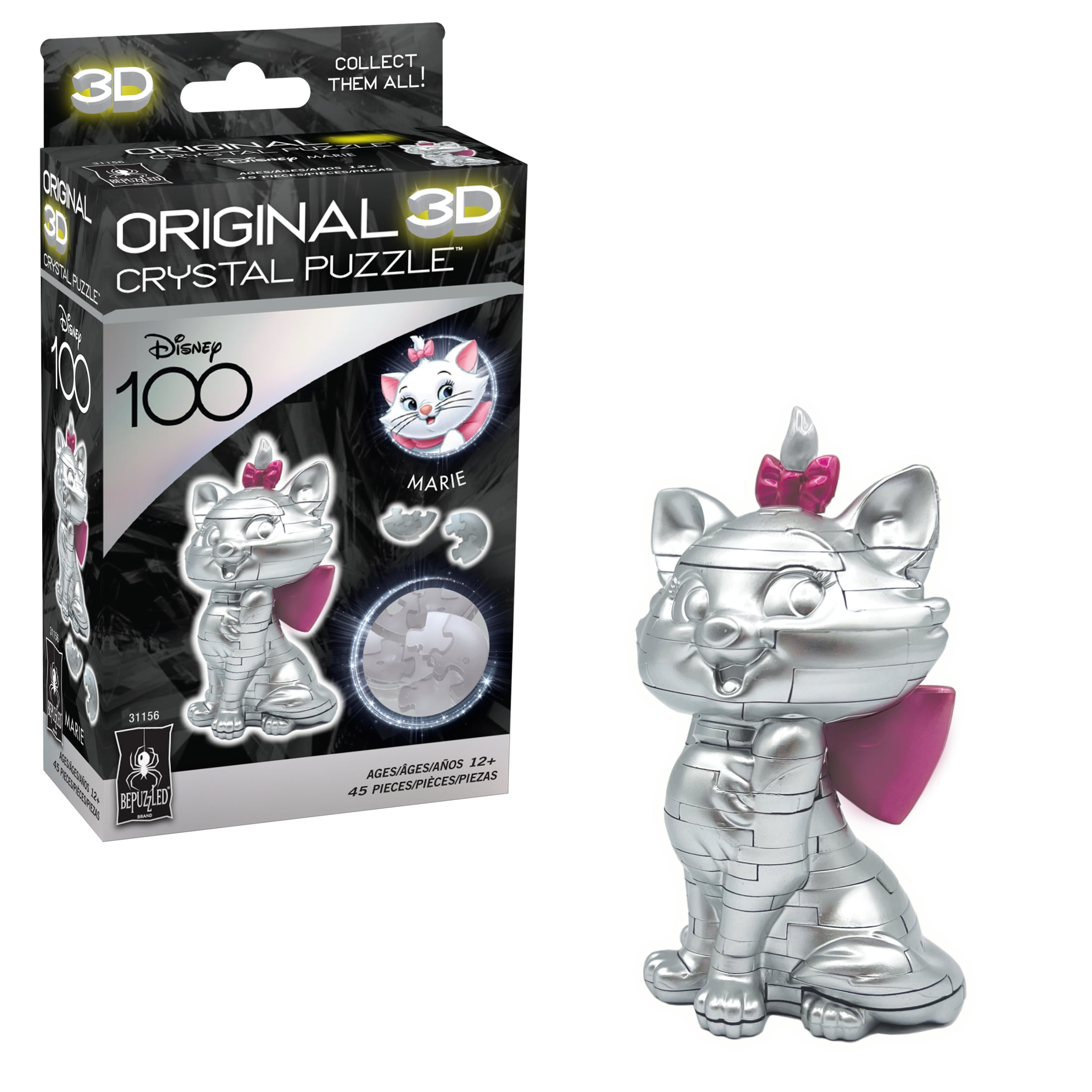 BePuzzled, Disney Platinum Minnie Original 3D Crystal Puzzle, Ages