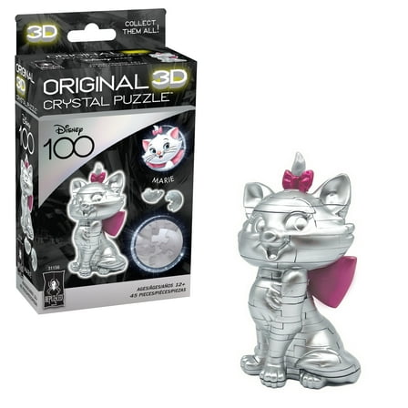 BePuzzled, Disney Platinum Marie Original 3D Crystal Puzzle, Ages 12 and Up