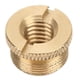 thumbnail image 2 of Adaptador de rosca de tornillos hembra de 3/8 de pulgada a macho de 5/8 de pulgada para soporte de micrófono para montaje de micrófono amarillo cobre F15B, 2 of 8