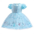 thumbnail image 4 of QEFJNO 1-6Y Princess Tulle Dress for Girls Birthday Gift Christmas Halloween Party Dress, 4 of 10