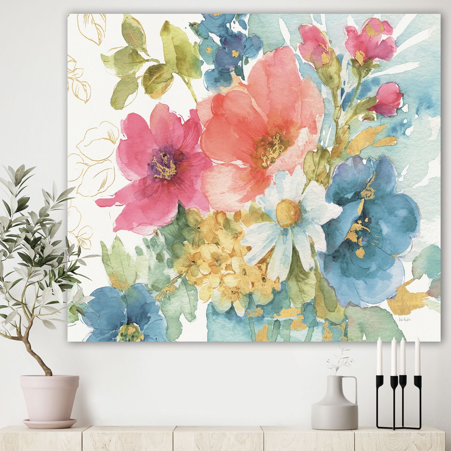 Designart My French Garden Canvas Wall Art