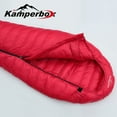 thumbnail image 5 of Kamperbox Camping Sleeping Bag,Synthetic Filled,Waterproof,Ultralight,3.7lbs, Temperature 32F - 14F, Red, 5 of 5