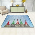 thumbnail image 2 of Dreamtimes Cute Gnomes Winter Non-Slip Area Rug 36"x24", New Year Snowflake Floor Carpet Comfort Floor Mats Decor for Indoor Front Porch,Living Room, Bedroom,Kitchen, 2 of 7
