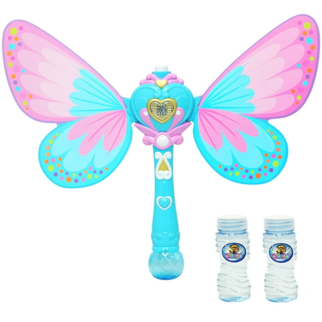 PVCS Machine à Bulles Automatique Papillon pour Enfants 100 ml Jouet de Fête d'Anniversaire et de Mariage Cadeau pour Enfants