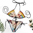 thumbnail image 4 of Animated Comedy Hazbin Hotel Women Bikini Set Sexy Two Pieces Halter String Swimsuit Triangle Briefs Tie Side Bottom, 4 of 7