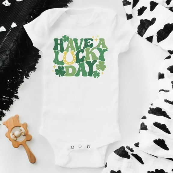 Lucky St. Patrick'S Baby Bodysuit, St. Patrick'S Day Baby Outfit, St. Patricks Day Shirt, Baby Bodysuit, Baby Outfit, Baby Clothes Cute Baby Onesie, BABY BODYSUIT LAT 4424