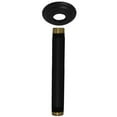 thumbnail image 4 of Westbrass D3606A-62 1/2" IPS x 6" Round Ceiling Mount Shower Arm with Flange, Matte Black, 4 of 8