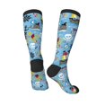 thumbnail image 4 of Balery Pirate Marine Animals Printed Novelty Socks Men's Women's Crew Socks Sports Socks Knee High Socks Cotton Socks Quirky and Cool Socks, 4 of 9