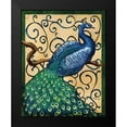 thumbnail image 2 of Brent, Paul 20x24 Black Modern Framed Museum Art Print Titled - Majestic Peacock I, 2 of 5