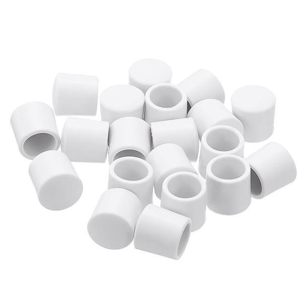 Tapones de tope de puerta Uxcell 20 piezas Tapones de caucho para tope de puerta Tapones de reemplazo de silicona para puertas Blancos