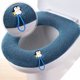 thumbnail image 3 of Juego de 4 Fundas para Asiento de Inodoro, Funda para Asiento de Inodoro, Asiento de Inodoro de Tela Cálida Lavable, Antibacteriano, con Lazo para Colgar, Extra Cálida y Lavable (4 Colores) JAMW Sencillez, 3 of 5