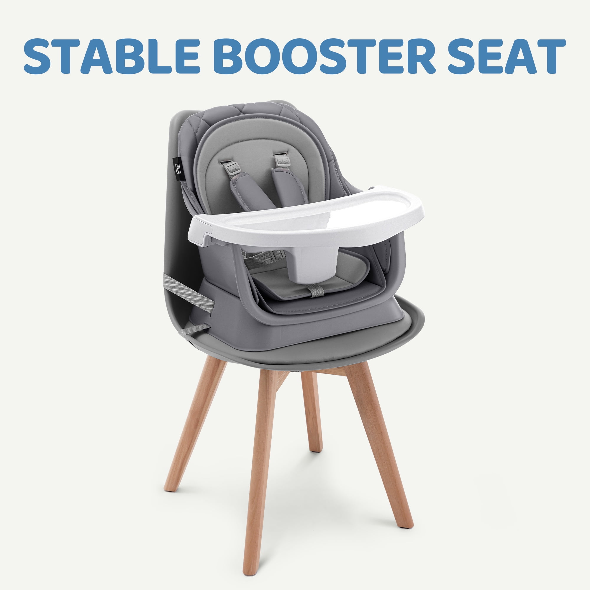 HARPPA 8 in 1 Baby High Chair, Convertible Highchair for Babies and Toddlers, Gray