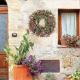 thumbnail image 5 of 30cm Flower Garland Easy Care Photo Prop Full Bloom Door Hanging Wreath Pendant Courtyard Decor, 5 of 5
