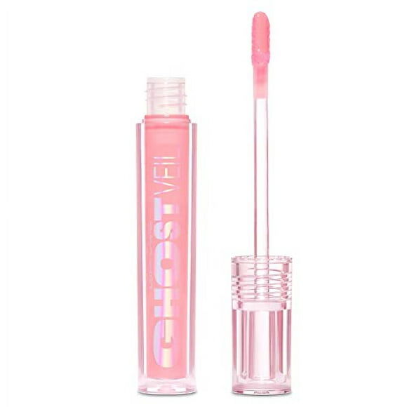 Lime crime ghost Veil Lip Primer, Translucent Sheer Pink - Extends the Life of Lipstick - Lightweight and Super Sheer Smoothing Base for Long Lasting Quality - Vegan & cruelty-Free