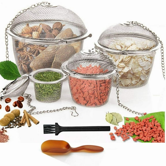 2 Pieces of Stainless Steel Tea Balls, Mesh Tea Infuser Filter