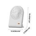 thumbnail image 3 of Hiroekza Stay Cool With Our Foldable USB Fan - For Students Dorms And Outdoor Adventures Foldable Lightweight And Powerful White, 3 of 3