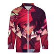 thumbnail image 4 of Alastor Hazbin Hotel Fashion Jacket Mens Windbreaker Coat Lightweight Zipper Clothes Streetwear Bomber Jacket, 4 of 7
