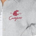 thumbnail image 3 of Women's Gameday Couture Ash Washington State Cougars Foundation Full-Button Long Sleeve Overshirt, 3 of 3