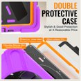 thumbnail image 4 of For Samsung Galaxy Tab A11+/ Tab A9+ 11 inch Case, 360 Rotatable Handle Stand, Shoulder Strap, Drop-Proof Design, Purple, 4 of 7