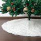 thumbnail image 5 of Falda para árbol de Navidad Mr. Pen de 122 cm de piel sintética blanca, 5 of 9