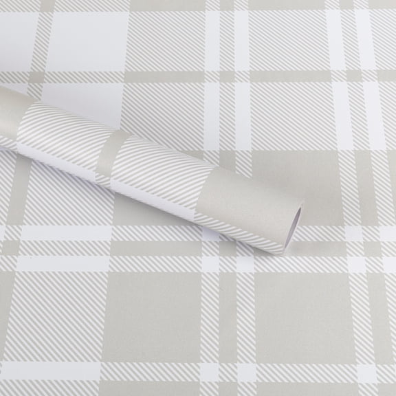 Abyssaly Beige Plaid Peel and Stick Wallpaper 17.3 in × 118.1 in Modern Contact Paper Self-Adhesive Removable Wallpaper for Home Decor