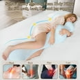 thumbnail image 4 of Mermaid Body Pillow - Light Blue & White, 47*12 Inch, 4 of 8