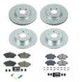 thumbnail image 3 of PowerStop Front and Rear Z23 Evolution Sport Carbon-Fiber Ceramic Brake Pad and Drilled & Slotted Rotor Kit Fits: INFINITI MERCEDES-BENZ Select Models K8046, 3 of 10