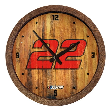 Joey Logano 20.25 Barrel Top Wall Clock