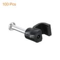 thumbnail image 3 of Unique Bargains Cable Clips with Steel Nail, 100Pack 4mm/0.16' Plastic Cable Wire Clips, Ethernet Cable Clips Nail in Cable Clips, 3 of 6