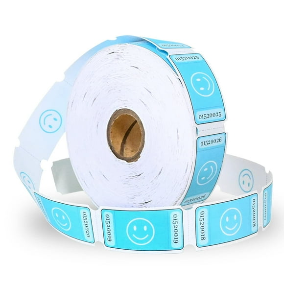 L LIKED Smile Raffle Tickets Roll Each Ticket 1''x2'', for Events, Entry, Class Reward, Fundraiser & Prizes,1000 Tickets/Single Roll