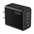 thumbnail image 1 of 120W PD 5 Port USB Charger Fast Charging QC3.0 USB C Type C Mobile Phone Charger ,Easy to Use, 1 of 7