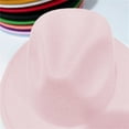 thumbnail image 5 of Kids Classic Wide Brim Fedora Hat Children Boys and Girls Felt Hat Jazz Hats Classic Wide Brim Panama Dress Hat, 5 of 6