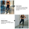 thumbnail image 6 of WAXIAYU Yoga Leggings High Waisted Sequin 7/8 Length Running Pants, 6 of 6
