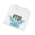 thumbnail image 5 of Teal Ribbon, Gildan Unisex Softstyle T-Shirt, PTSD Graphic Tee, S-3XL, 5 of 5