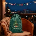 thumbnail image 5 of Christmas Drawstring Bags,Stand Up Gift Bags,Sacks Xmas Wrapping Storage Bags for Christmas Candy Goodie Holiday party Favors,Xmas Holiday Party Decoration Supplies(Green,11.81 x 15.75 Inch), 5 of 5