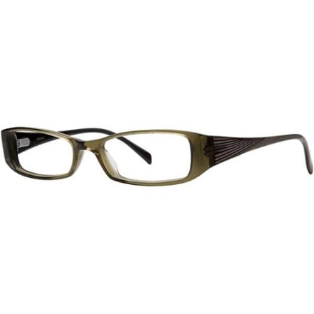 NEW VERA WANG V024 WOMENS/LADIES DESIGNER FULL-RIM OLIVE / BROWN / GRAY FRAME DEMO LENSES 50-16-130 FLEXIBLE HINGES EYEGLASSES/SPECTACLES